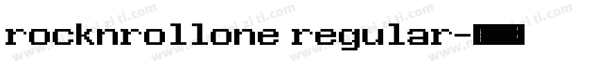 rocknrollone regular字体转换